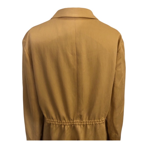 M.M. LaFleur Drawstring Waist Pale Yellow Blazer Size 12 - Picture 11 of 16